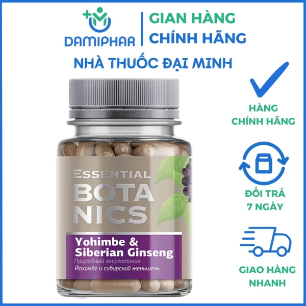 Essential Botanics Yohimbe & Siberian Ginseng Lọ 30 Viên - Hỗ Trợ Tăng Cường Sinh Lý, Tăng Cường Sức Khỏe - Hình ảnh 2