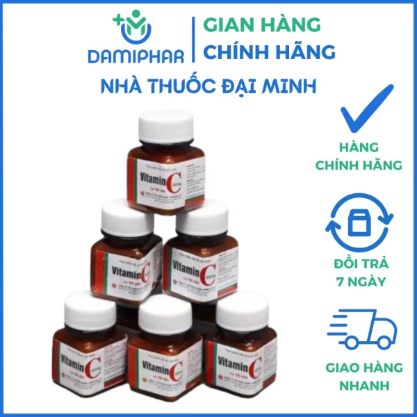 Vitamin C Đại Uy 50mg Lọ 100 Viên - Bổ Sung Vitamin C, Hỗ Trợ Tăng Cường Sức Đề Kháng - Hình ảnh 3