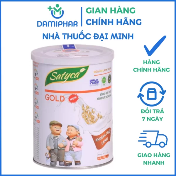 Sữa Satyca Gold 410g - Sữa Dinh Dưỡng Dành Cho Người Mới Ốm Cần Phục Hồi Sức Khỏe, Người Suy Nhược Cơ Thể, Thừa Cân - Hình ảnh 2