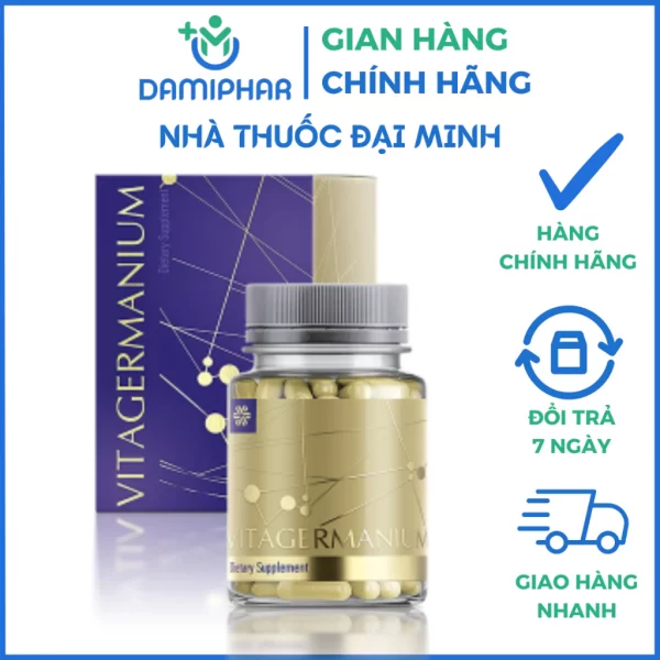 Viên Uống Hỗ Trợ Tăng Cường Miễn Dịch VitaGermanium - Giảm Cholesterol, Tốt Cho Tim Mạch