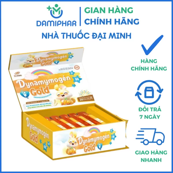 Siro Ăn Ngon Dynamymogen Gold Hộp 20 Ống - Giúp Bé Hết Biếng Ăn, Tăng Cân Tự Nhiên, Tăng Sức Đề Kháng