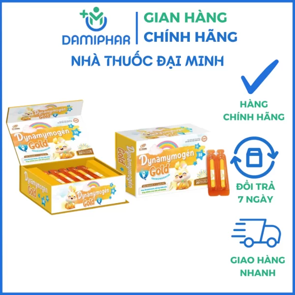 Siro Ăn Ngon Dynamymogen Gold Hộp 20 Ống - Giúp Bé Hết Biếng Ăn, Tăng Cân Tự Nhiên, Tăng Sức Đề Kháng - Hình ảnh 2