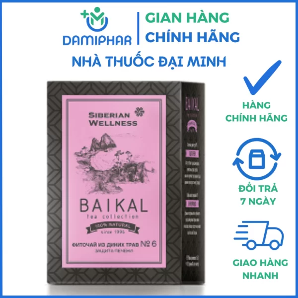 Trà Thảo Mộc Baikal Tea Collection Herbal Tea No 6 Hộp 30 Gói - Thanh Nhiệt Giải Độc, Tăng Cường Chức Năng Gan