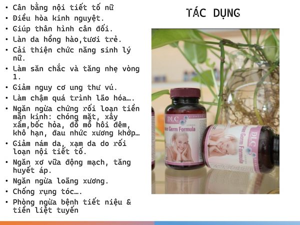 Viên Nội Tiết Tố Tinh Chất Mầm Đậu Nành DLC Soy Germ Formula Isoflavones Transformer - Ảnh 7