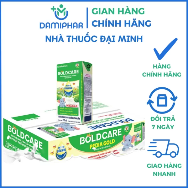 Sữa Pha Sẵn Bold Care Pedia Gold Thùng 48 Hộp 110ml - Hình ảnh 3