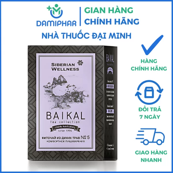 Trà Thảo Mộc Baikal Tea Collection Herbal Tea No5 Hộp 30 Gói - Hỗ Trợ Tiêu Hóa, Thanh Lọc Cơ Thể - Hình ảnh 2