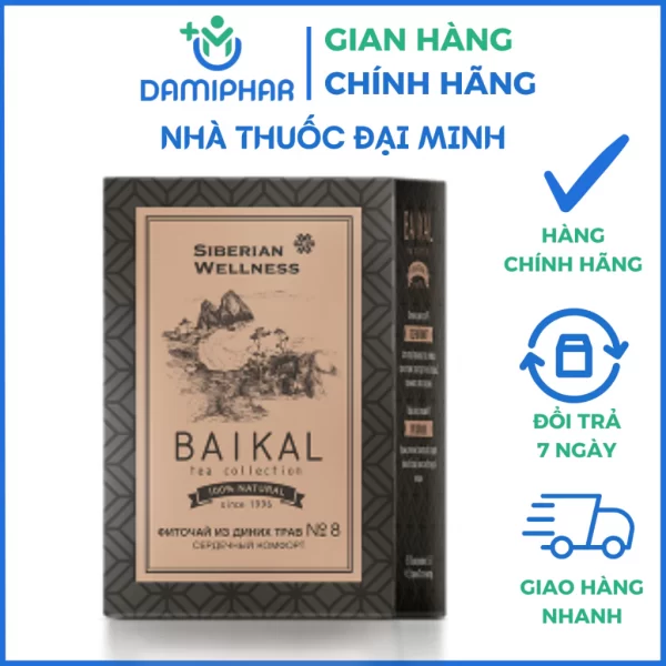 Trà Thảo Mộc Baikal Tea Collection Herbal Tea No 8 Hộp 30 Gói - Giúp Tăng Cường Lưu Thông Khí Huyết, Tốt Cho Tim Mạch