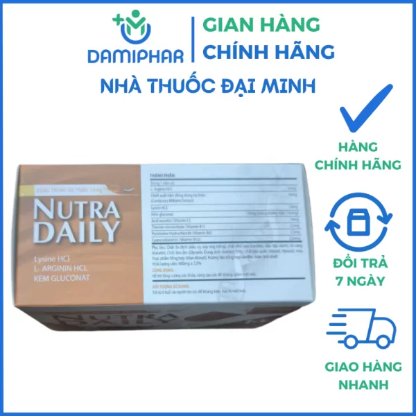 Nutra Daily Uni Đông Trùng Hạ Thảo Hộp 100 Viên - Tăng Cường Sức Khỏe, Nâng Cao Đề Kháng, Giảm Mệt Mỏi - Hình ảnh 3