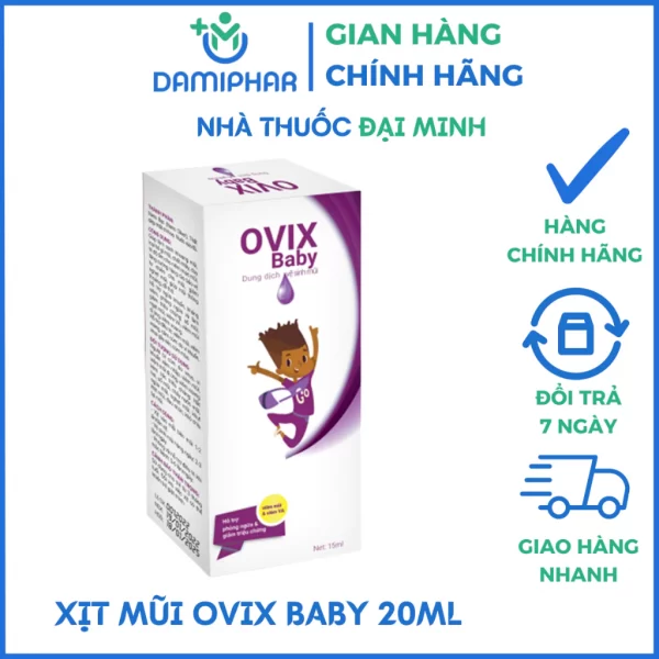 Xịt Mũi Ovix Baby Lọ 20ml