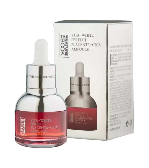 Ampoule Nhau Thai Cừu The Nature Book - Vita-White Perfect Placenta-Cica Ampoule