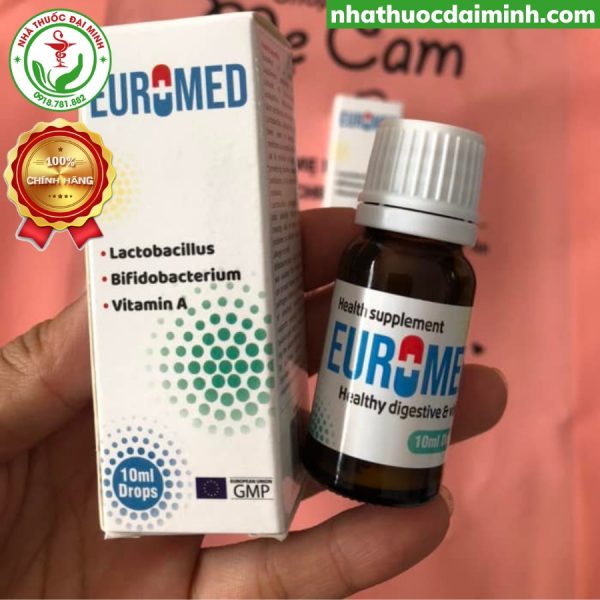 Men Vi Sinh Nhỏ Giọt Euromed Lọ 10ml - Hình ảnh 2