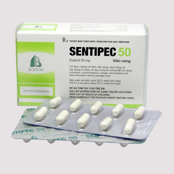 THUỐC AN THẦN, GIẢI LO ÂU SENTIPEC 50 50MG