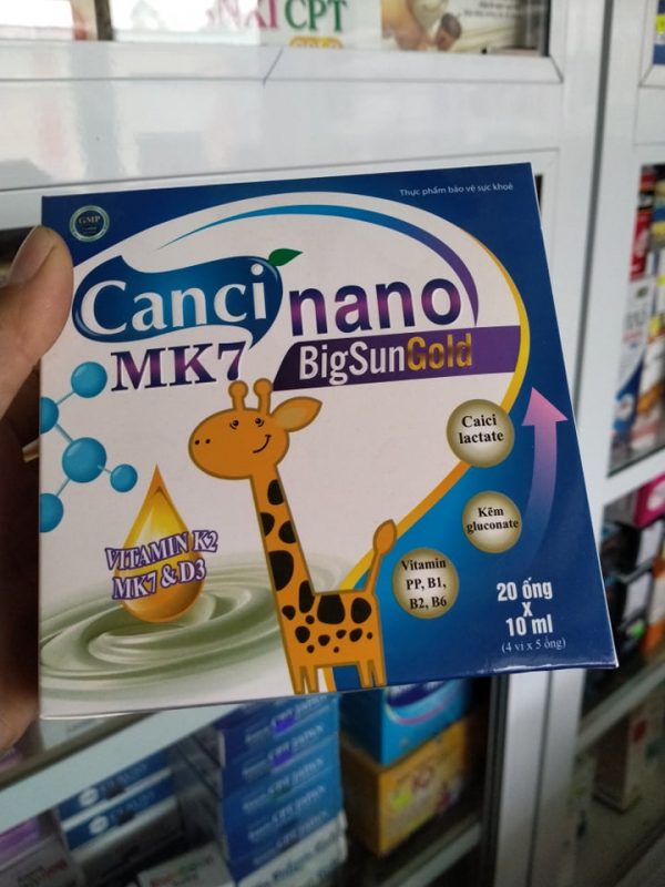 ỐNG UỐNG BỔ SUNG Canxi CANCI NANO MK7 BIGSUN