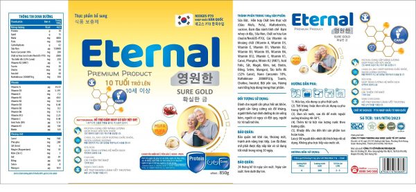 Sữa Eternal Sure Gold Lon 850g - Phục Hồi Sức Khỏe, Tăng Sức Đề Kháng - Hình ảnh 2