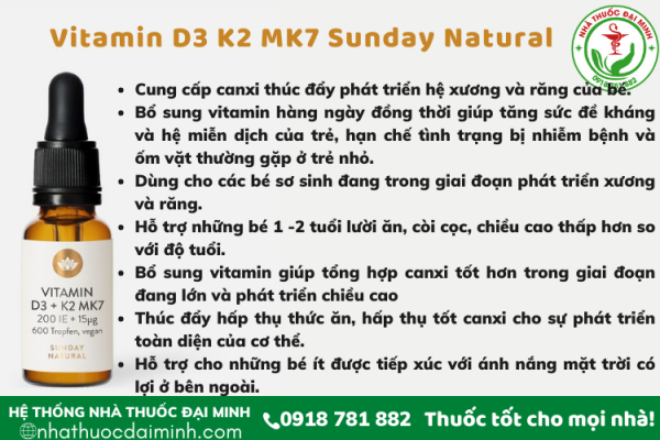 VITAMIN D3 + K2 MK7 nhỏ giọt của Đức - Hình ảnh 4