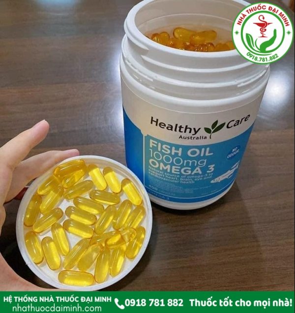 Viên uống dầu cá Omega-3 Healthy Care của Úc - Hình ảnh 4