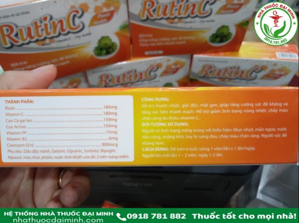 RUTINC - TĂNG CƯỜNG SỨC ĐỀ KHÁNG - Hình ảnh 3