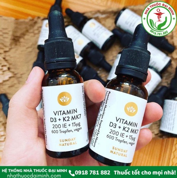 VITAMIN D3 + K2 MK7 nhỏ giọt của Đức - Hình ảnh 2