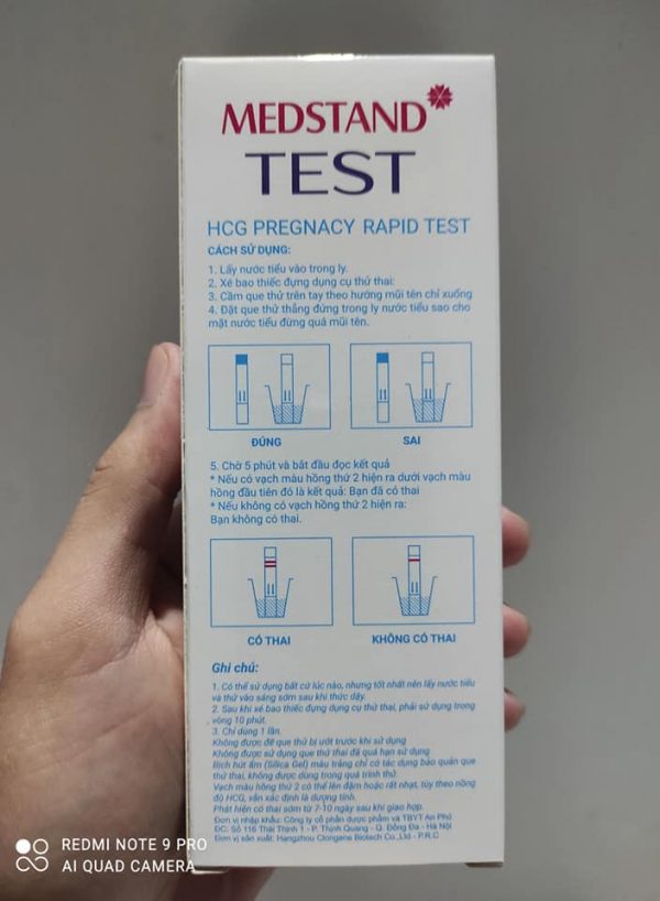 Que thử thai Medstand Test - Hình ảnh 3