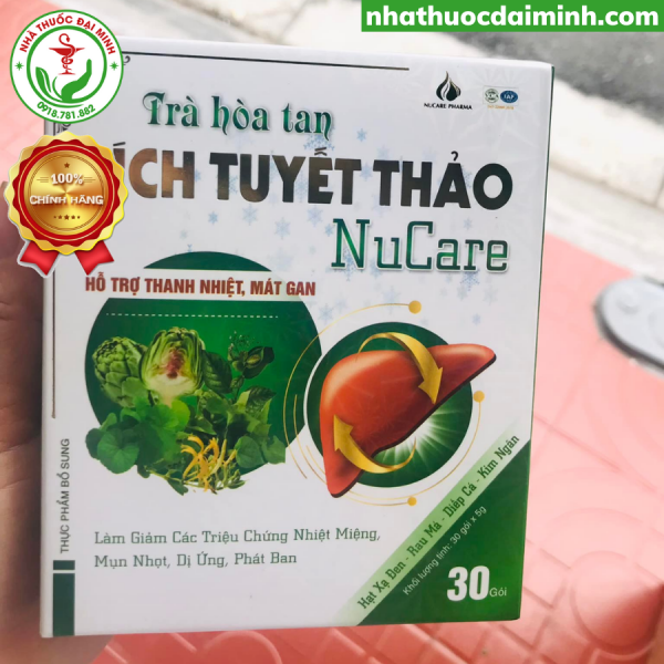 Trà Hòa Tan Tích Tuyết Thảo Nucare Hộp 30 Gói - - Hình ảnh 5