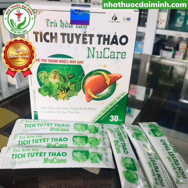 Trà Hòa Tan Tích Tuyết Thảo Nucare Hộp 30 Gói - - Hình ảnh 4