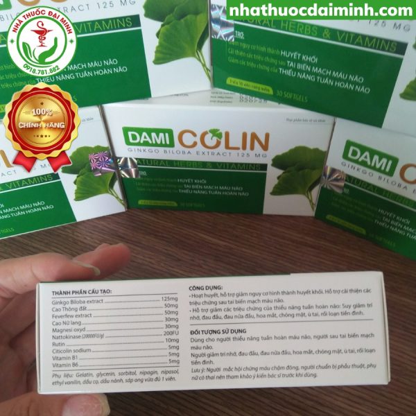 HOẠT HUYẾT DƯỠNG NÃO DAMI COLIN - Hình ảnh 3