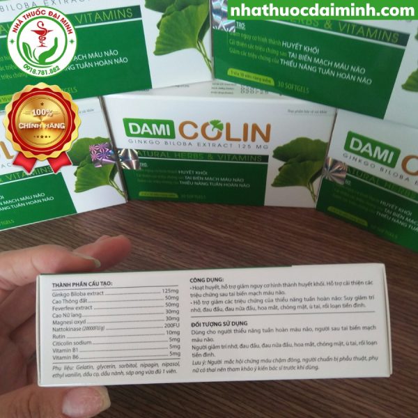 HOẠT HUYẾT DƯỠNG NÃO DAMI COLIN - Hình ảnh 2