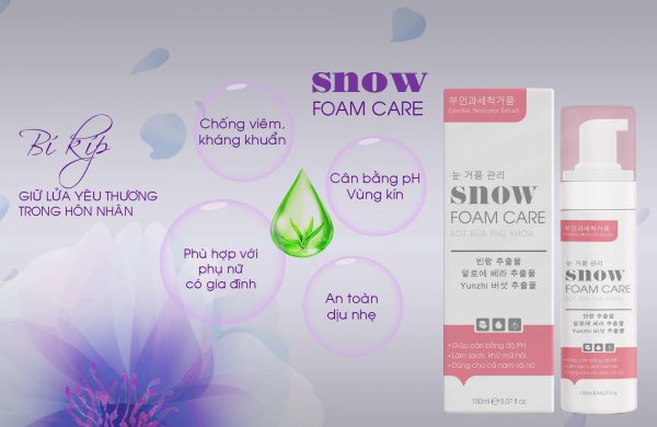 Bọt Rửa Phụ Khoa Snow Foam Care Lọ 150ml - Hình ảnh 4