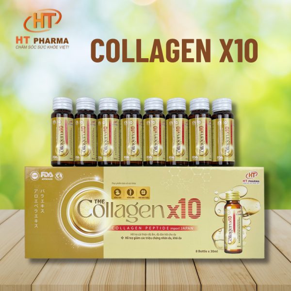 Collagen Nước The Collagen X10 Hộp 8 Lọ - Dưỡng Da, Tăng Đàn Hồi Cho Da - Hình ảnh 2