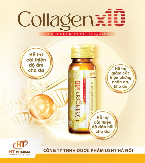 Collagen Nước The Collagen X10 Hộp 8 Lọ - Dưỡng Da, Tăng Đàn Hồi Cho Da - Hình ảnh 3