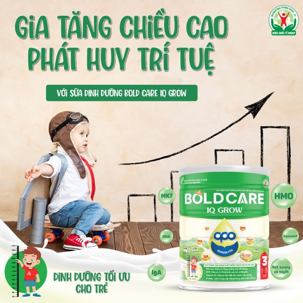 Sữa Dinh Dưỡng Bold Care IQ Grow 900g - Hỗ Trợ Phát Triển Chiều Cao Và Trí Não Cho Trẻ - Hình ảnh 4