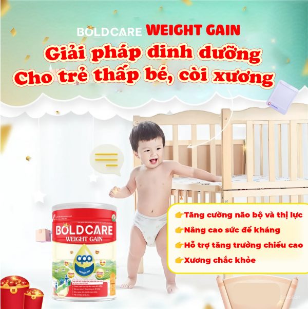 Sữa Dinh Dưỡng Bold Care Weight Gain 900g - Giúp Ăn Ngon Miệng, Tăng Cân, Tăng Đê Kháng - Hình ảnh 3