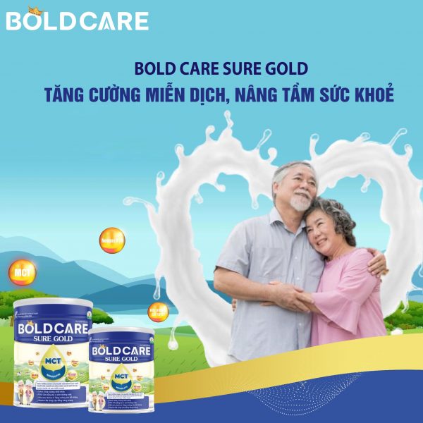 Sữa Bold Care Sure Gold 900g - Tăng Cường Miễn Dịch, Nâng Tầm Sức Khỏe - Hình ảnh 2