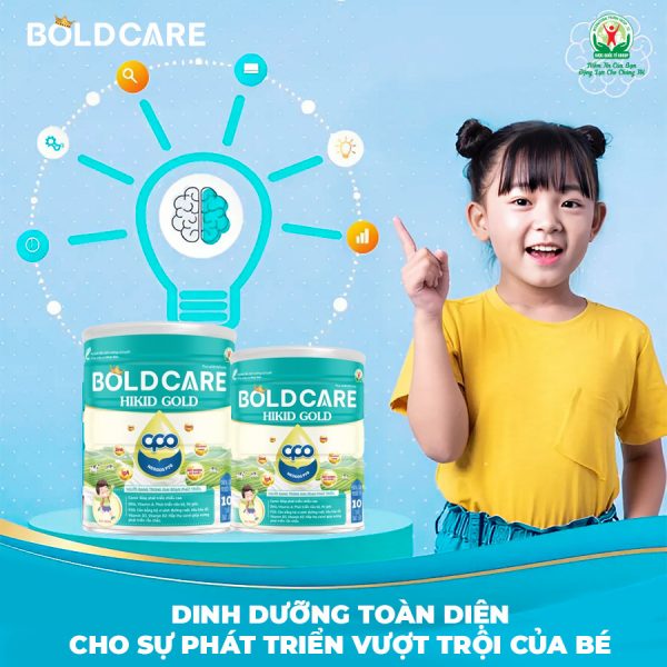 Sữa Care Hikid Gold 900g - Tăng Cường Chiều Cao, Cân Nặng, Phát Triển Trí Não - Hình ảnh 2