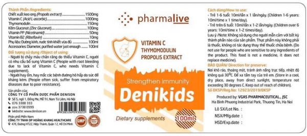 DENIKIDS - BỔ SUNG VITAMIN C, TĂNG SỨC ĐỀ KHÁNG - Hình ảnh 2