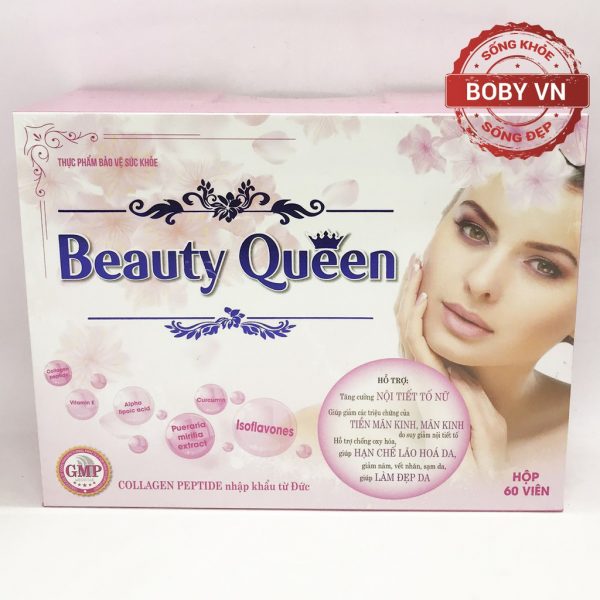 VIÊN UỐNG TRẮNG DA BEAUTY QUEEN COLLAGEN SÂM TỐ NỮ - Chống lão hóa, điều hòa nội tiết tố