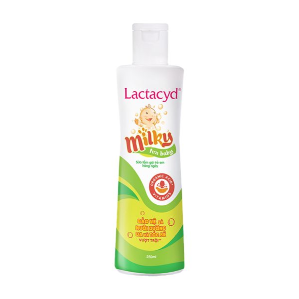 SỮA TẮM GỘI TRẺ EM LACTACYD MILKY