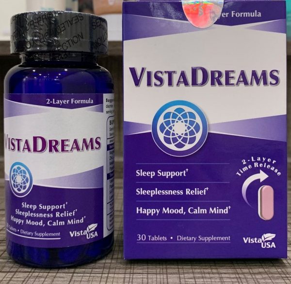 VIÊN UỐNG NGỦ NGON VISTA DREAMS - NGỦ NGON KHÔNG LO STRESS