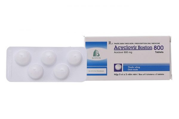 THUỐC KHÁNG VIRUS ACYCLOVIR BOSTON 800 800MG