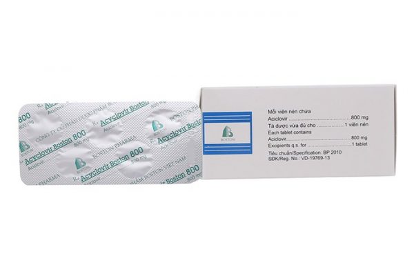 THUỐC KHÁNG VIRUS ACYCLOVIR BOSTON 800 800MG - Hình ảnh 2