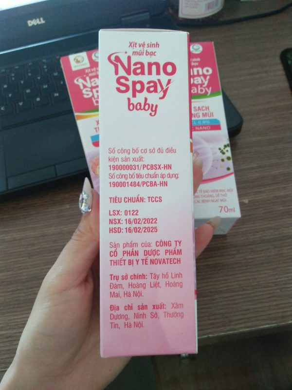 Xịt Mũi Cho Trẻ Nano Spay Baby 70ml - Hình ảnh 4