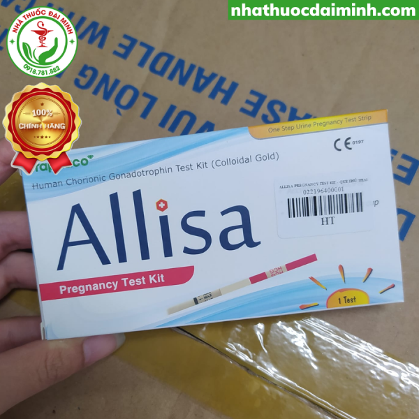 Que Thử Thai Allisa Pregnancy Test Kit Traphaco - Hình ảnh 2