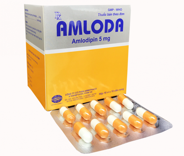 THUỐC ĐIỀU TRỊ TĂNG HUYẾT ÁP AMLODA 5MG