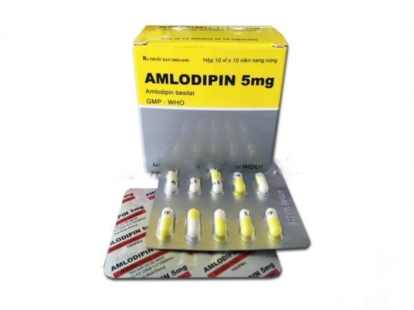 THUỐC ĐIỀU TRỊ TĂNG HUYẾT ÁP, ĐAU THẮT NGỰC AMLODIPIN 5MG