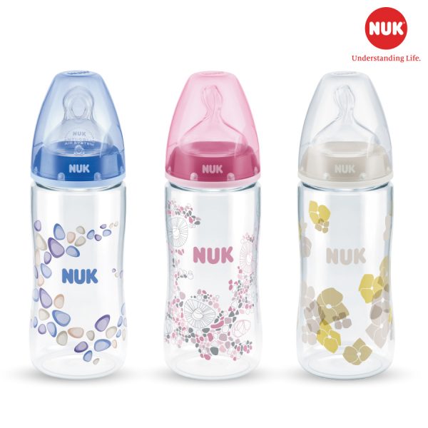 BÌNH SỮA NUK PREMIUM CHOICE+ NHỰA PA 300ML NÚM TI S2 - M