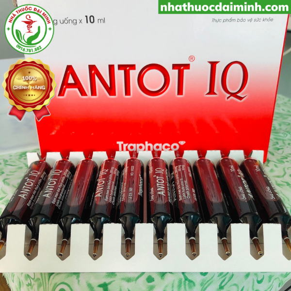 Antot IQ Traphaco Hộp 20 Ống - Siro Bồi Bổ Trí Não Cho Trẻ