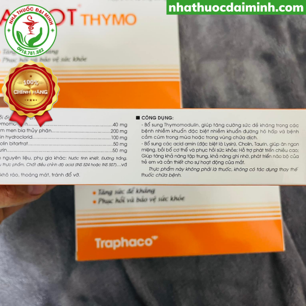 Antot Thymo Hộp 20 Ống - Tăng Sức Đề Kháng, Bảo Vệ Sức Khỏe - Hình ảnh 4