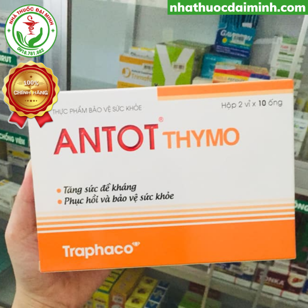 Antot Thymo Hộp 20 Ống - Tăng Sức Đề Kháng, Bảo Vệ Sức Khỏe - Hình ảnh 2