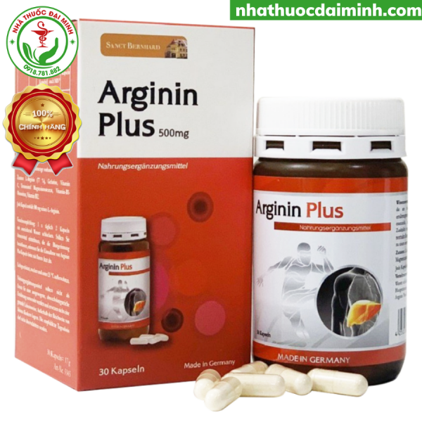 Arginin Plus Kapseln - Hỗ Trợ Tăng Cường Chức Năng gan, Bảo Vệ Gan, Hạ Men Gan