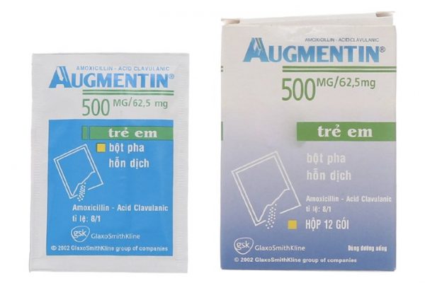 THUỐC KHÁNG SINH AUGMENTIN 500MG/62,5MG